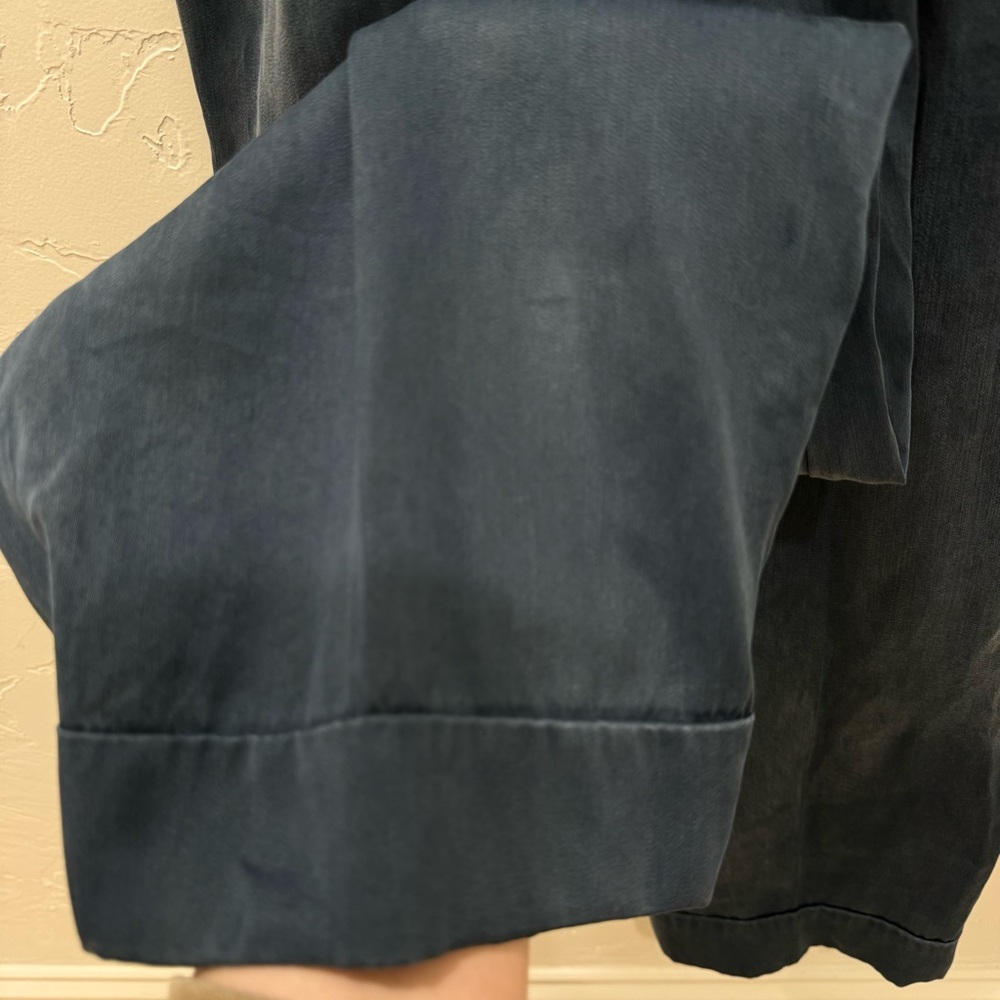 NWT J. Crew Drapey Belted Jumpsuit Blue Women's 6 Puff Sleeve Belted - Picture 15 of 15
